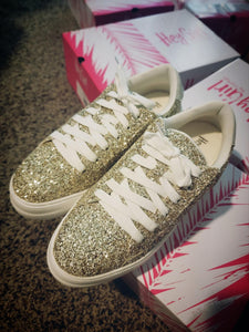Gold Chunky Glitter Shoes