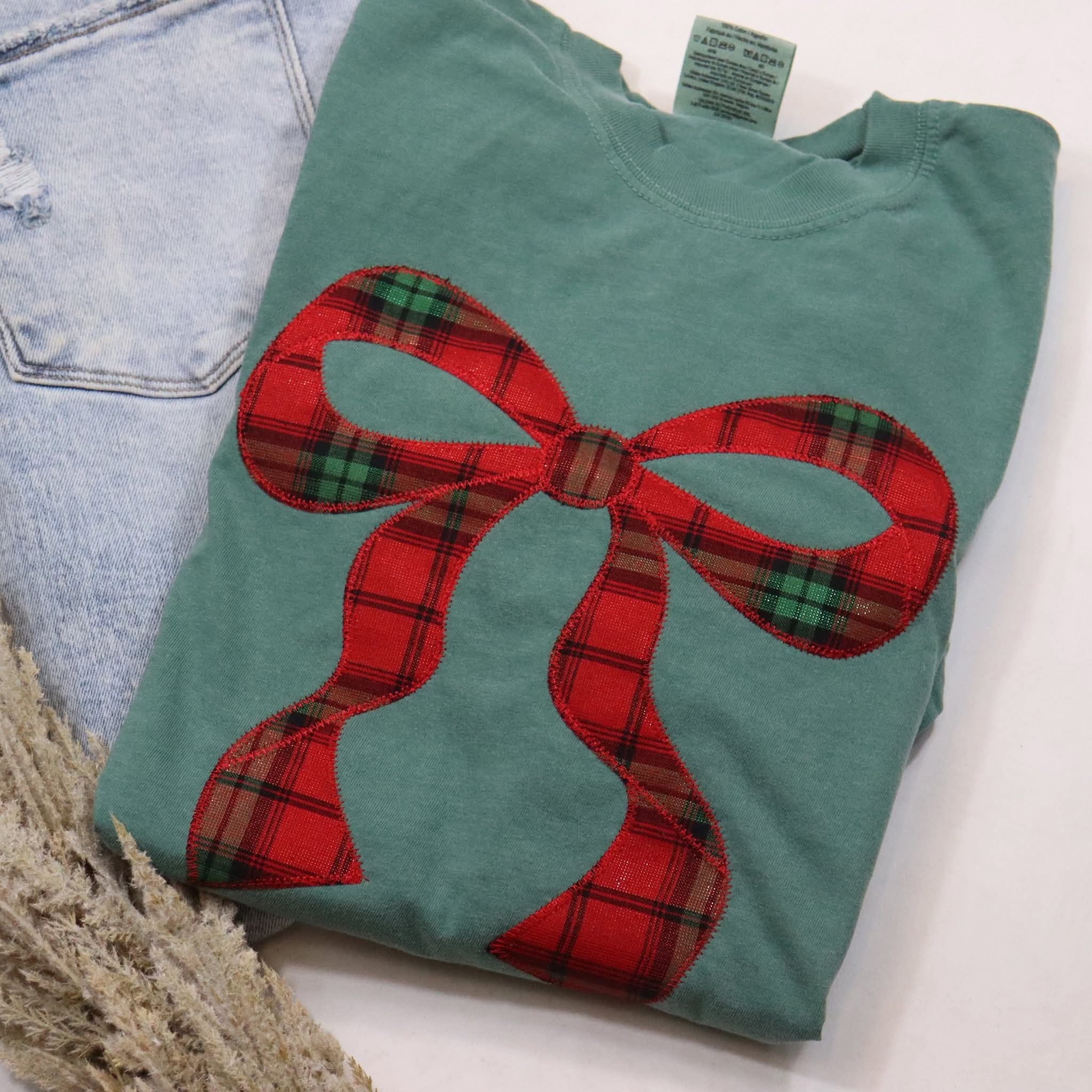 Christmas Plaid Bow