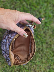 Camo Mini Puff Clutch Bag