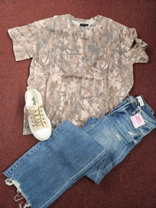 Dark Camo Oversized Tee