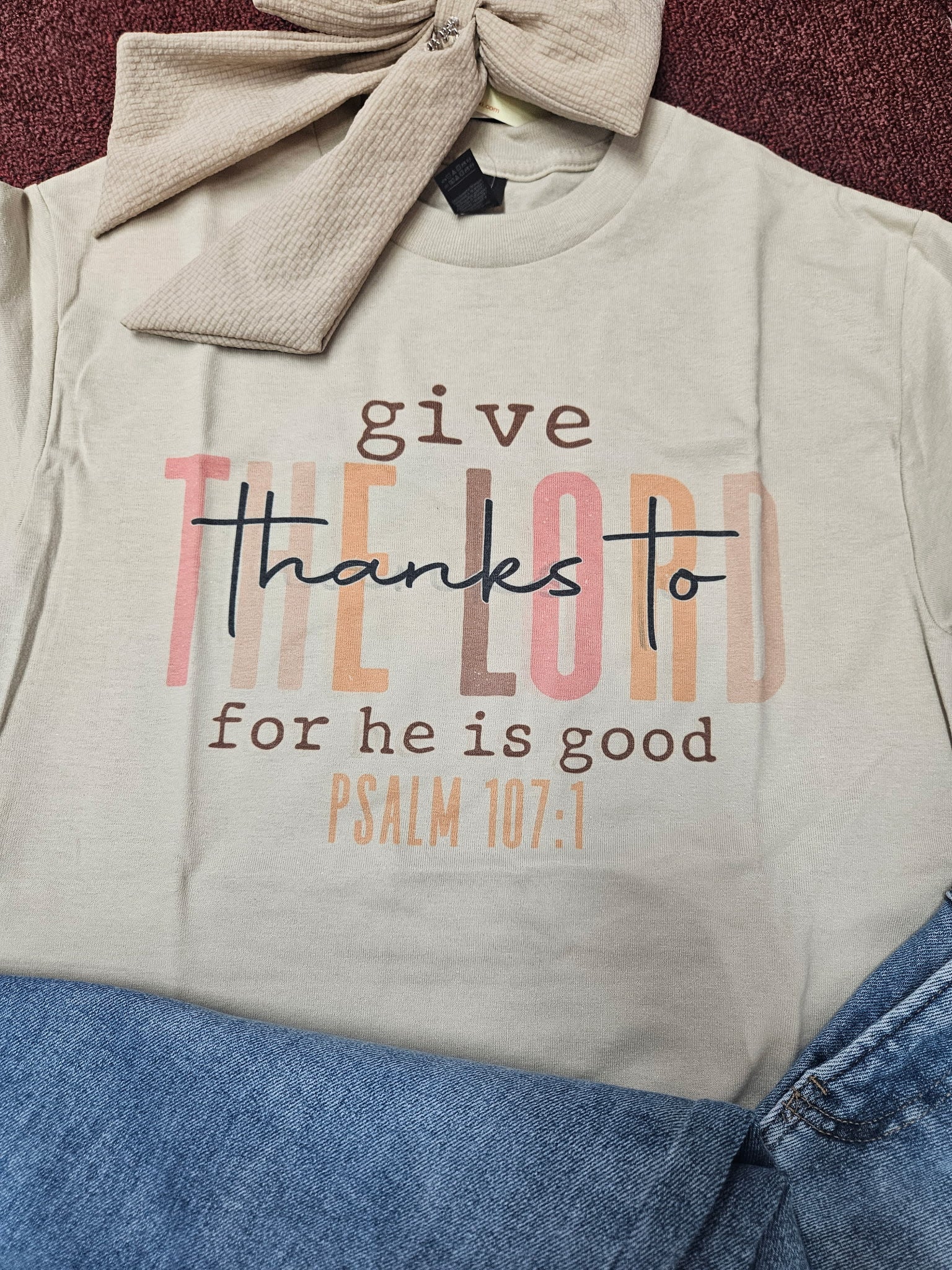 Give Thanks to Lord Color Block