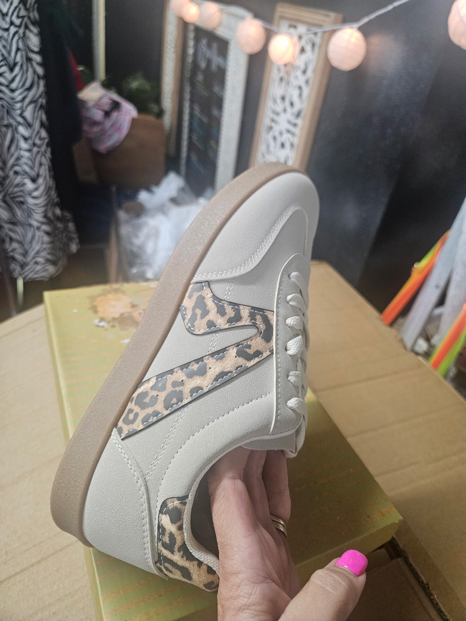 Cream Leopard Shoes