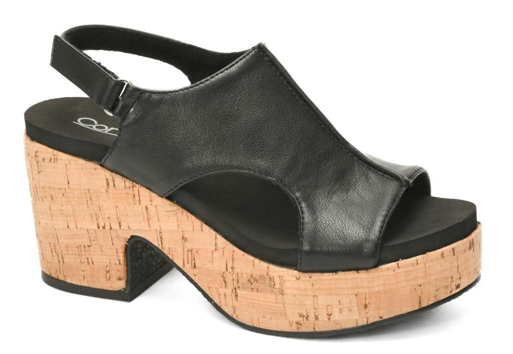 Black Miss Carley Wedge