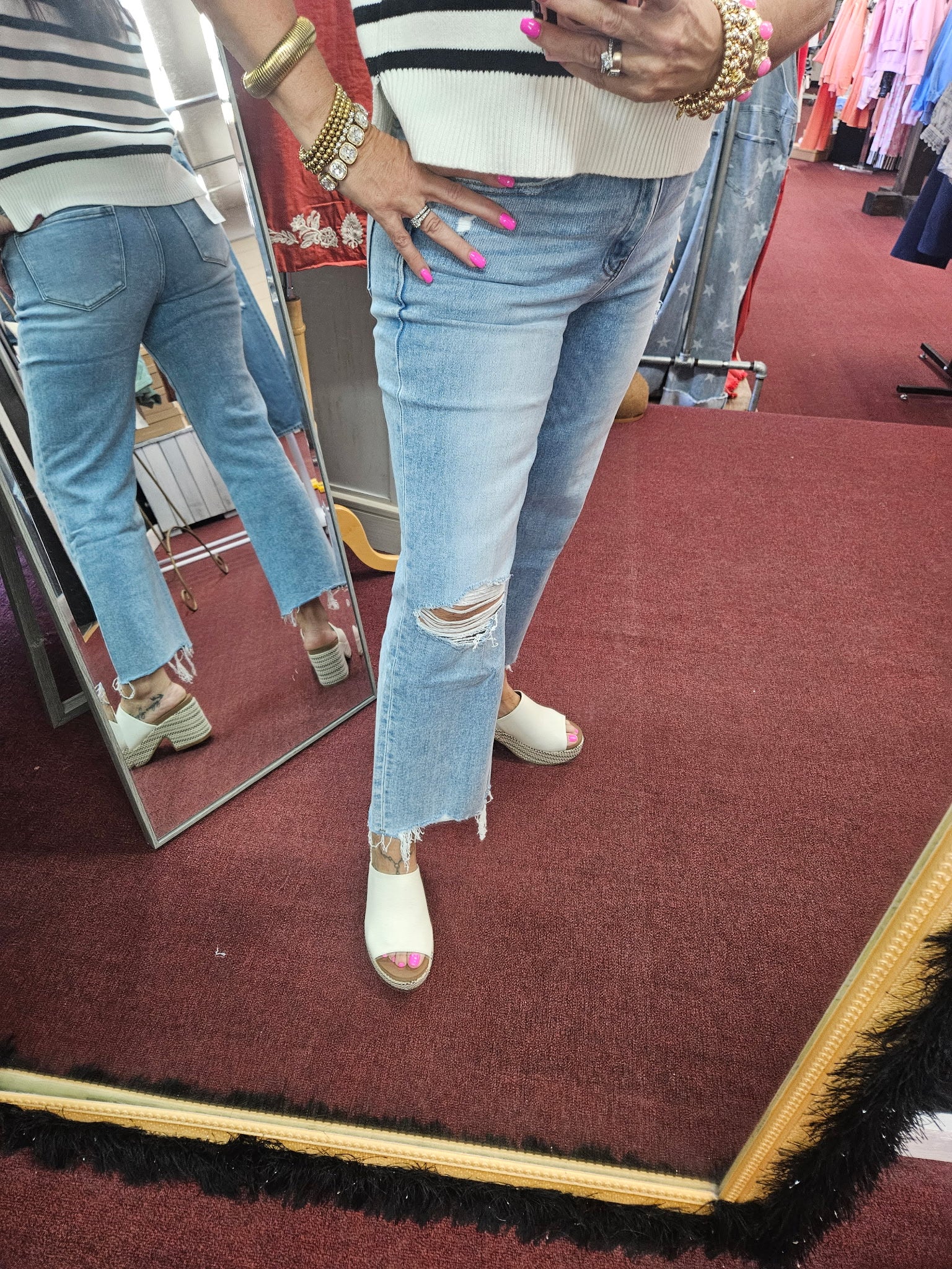 FM Ezra HR Slim Wide Jeans