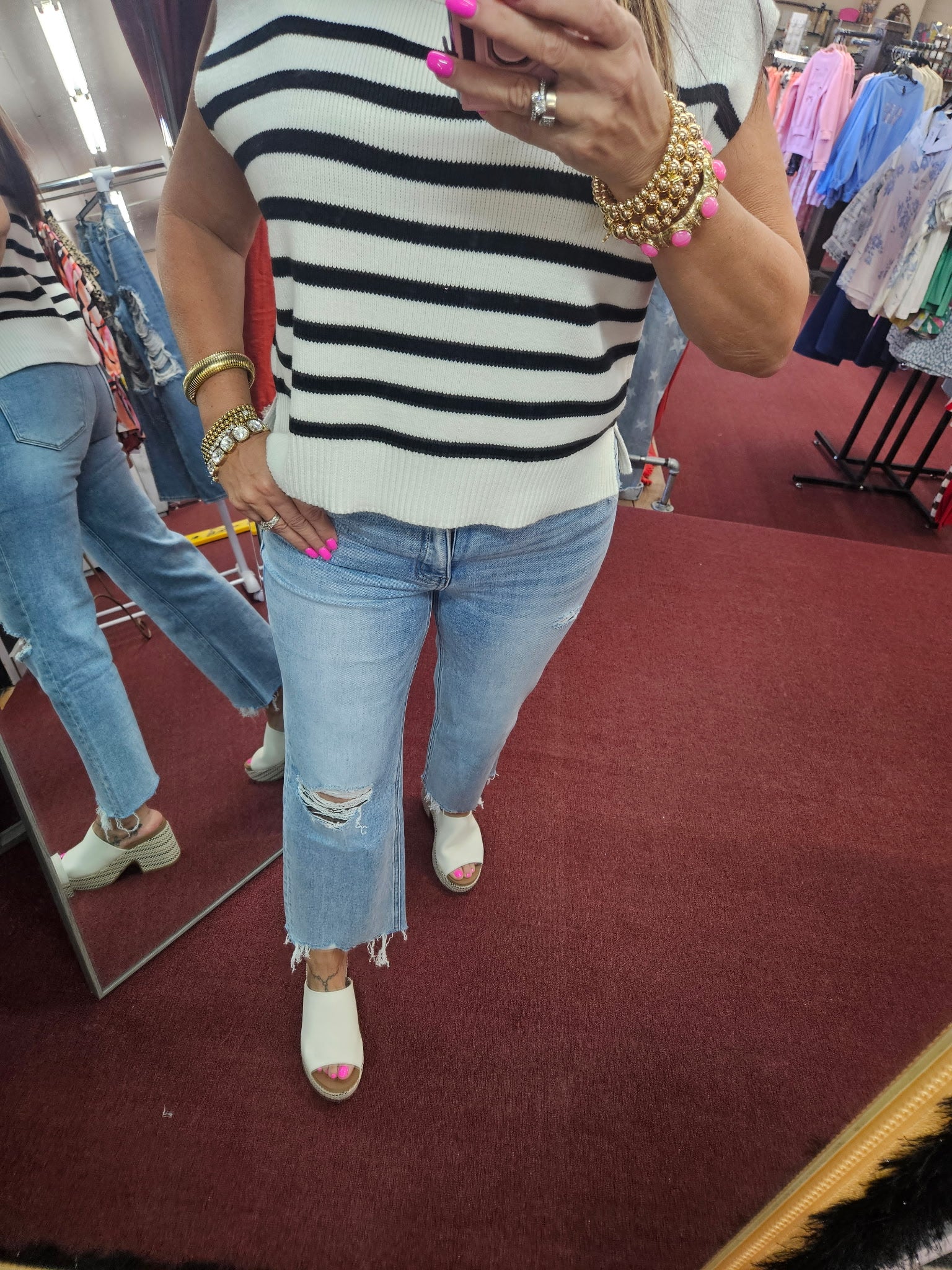 FM Ezra HR Slim Wide Jeans