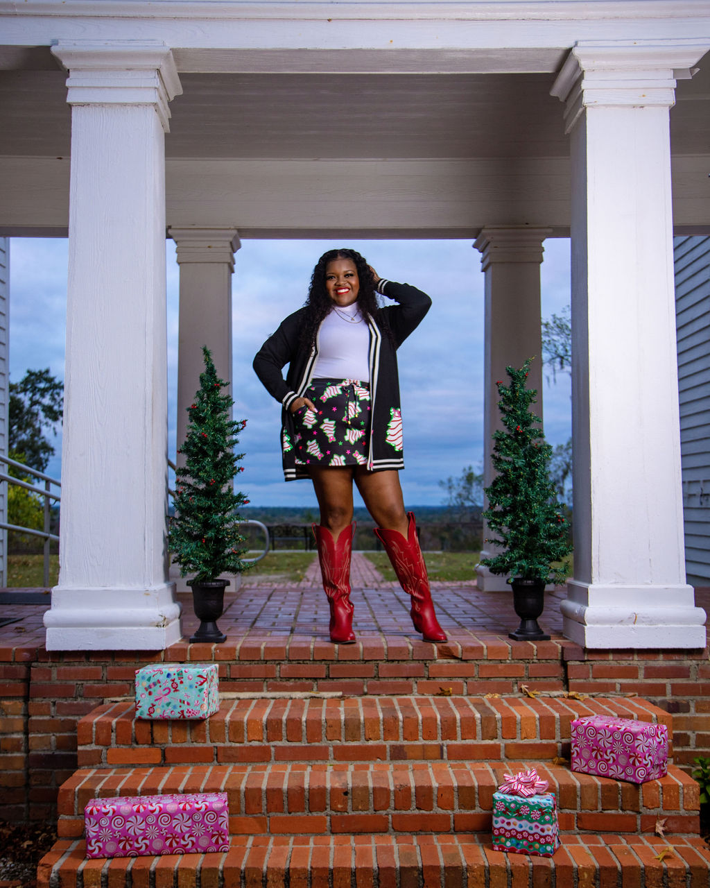 Bow Christmas Treat Cardigan