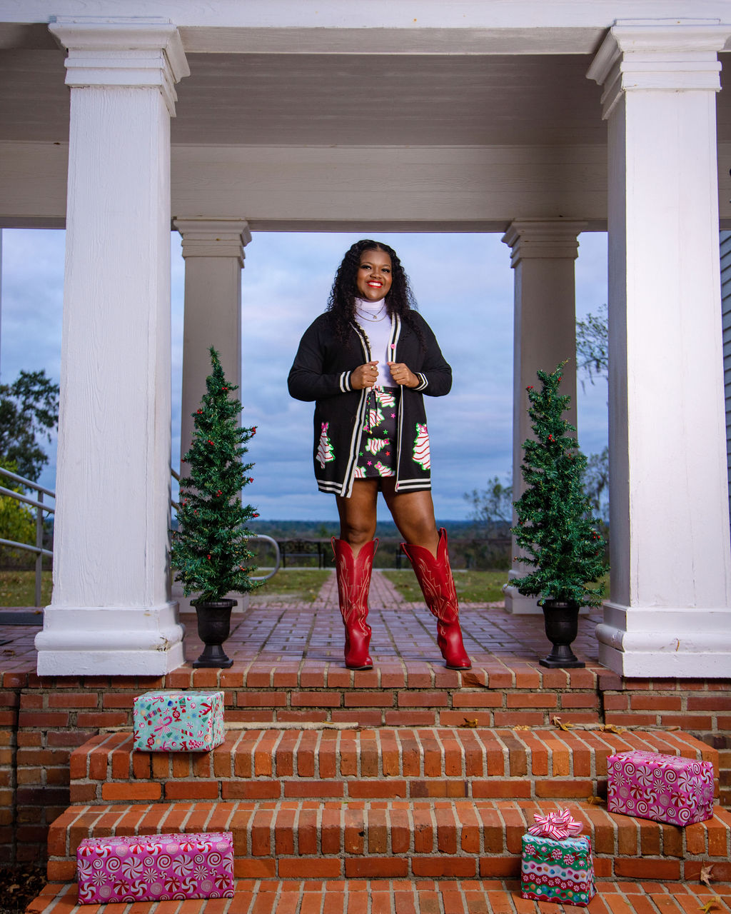 Bow Christmas Treat Cardigan