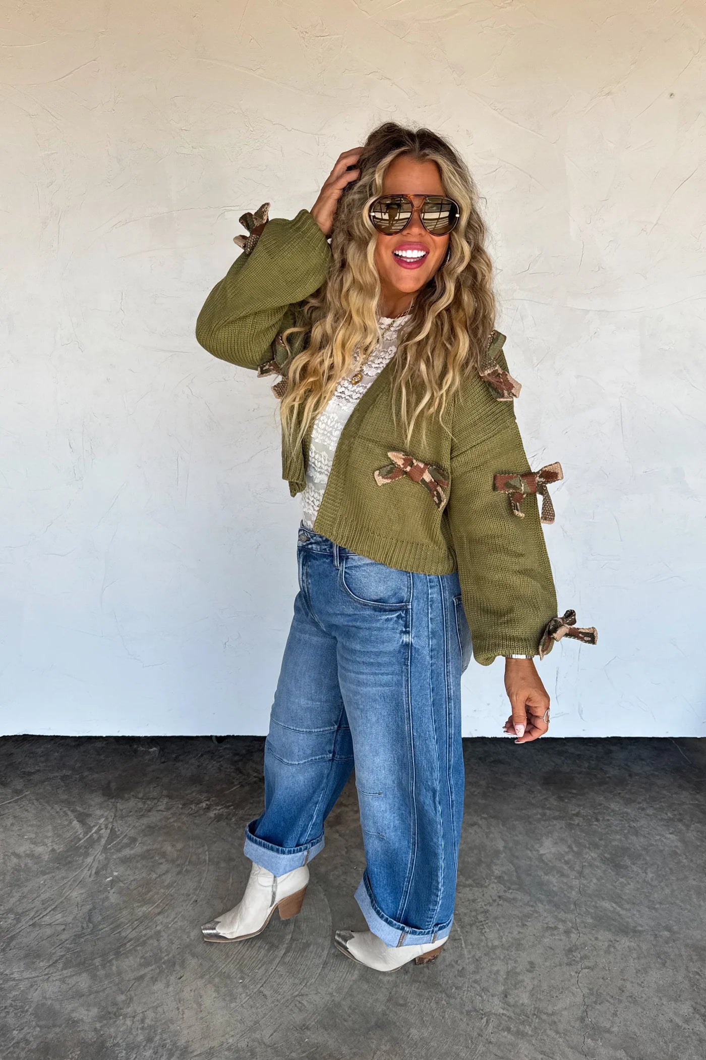 Sloane Bow Knit Cardigan