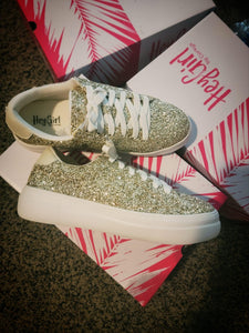 Gold Chunky Glitter Shoes