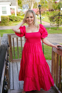 Popping Pink Maxi Dress