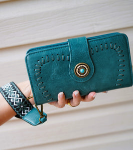Dolly Western Wallet with Boho Wristlets