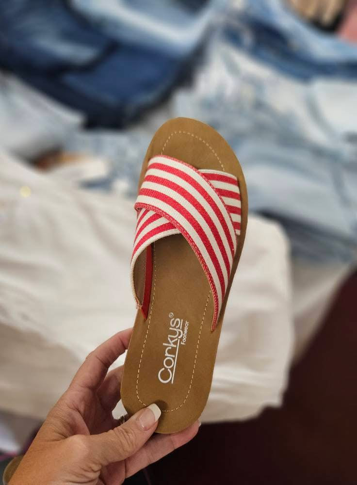 Red Dig It Sandal