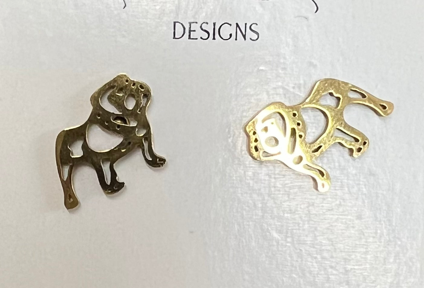 Bulldog Earrings