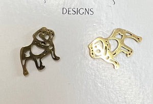 Bulldog Earrings