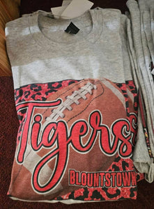 Glitter Leopard Football