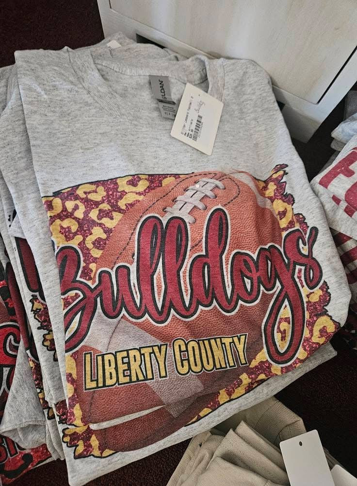 Glitter Leopard Football