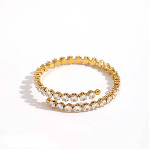 Sleek Gold or Silver Tennis Bangle