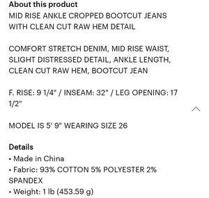 Well Rounded MR Bootcut Vervet Jeans