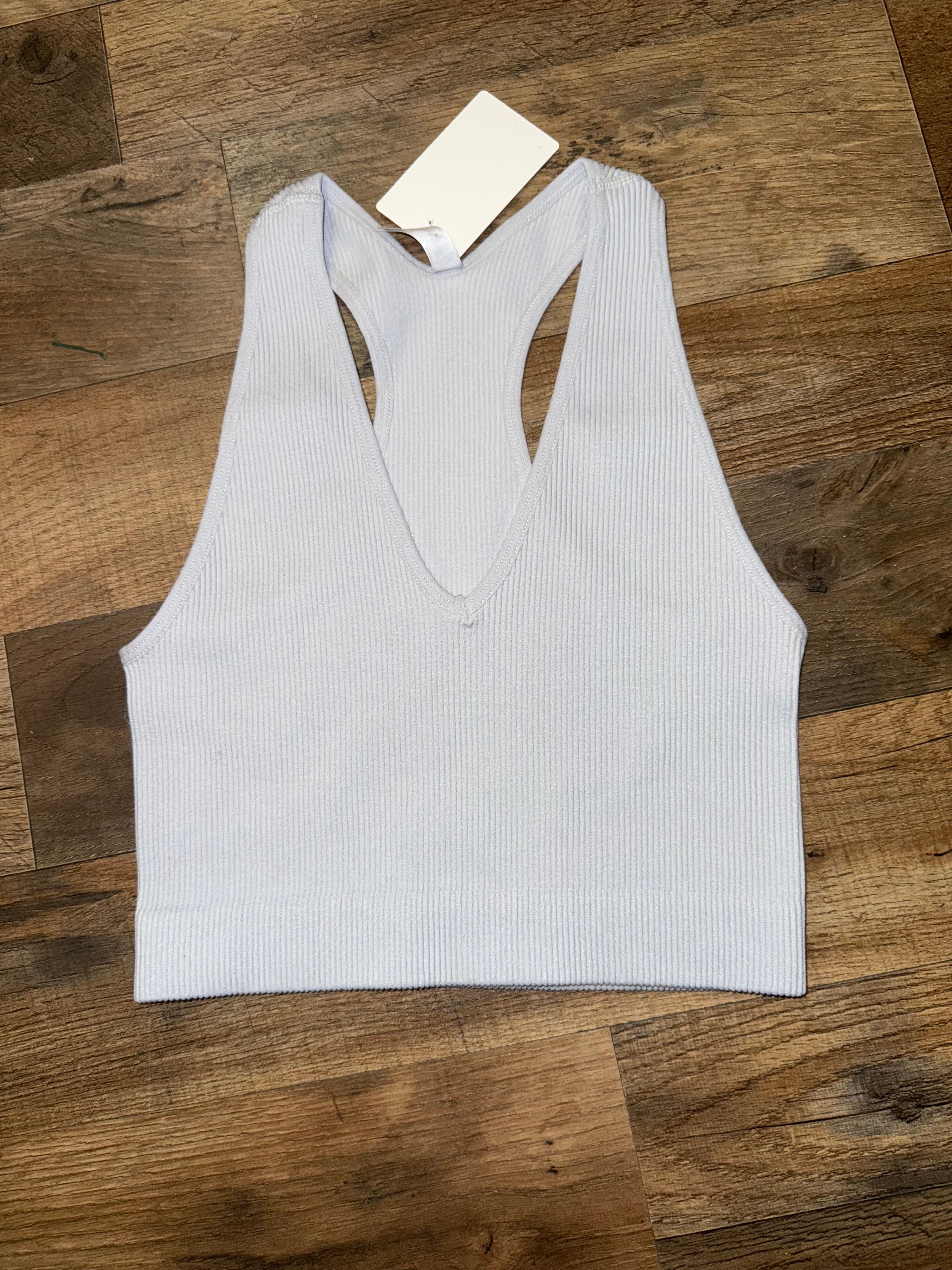 Seamless Ribbed Racerback Tank Top