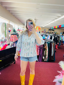 Elizabeth Floral Top