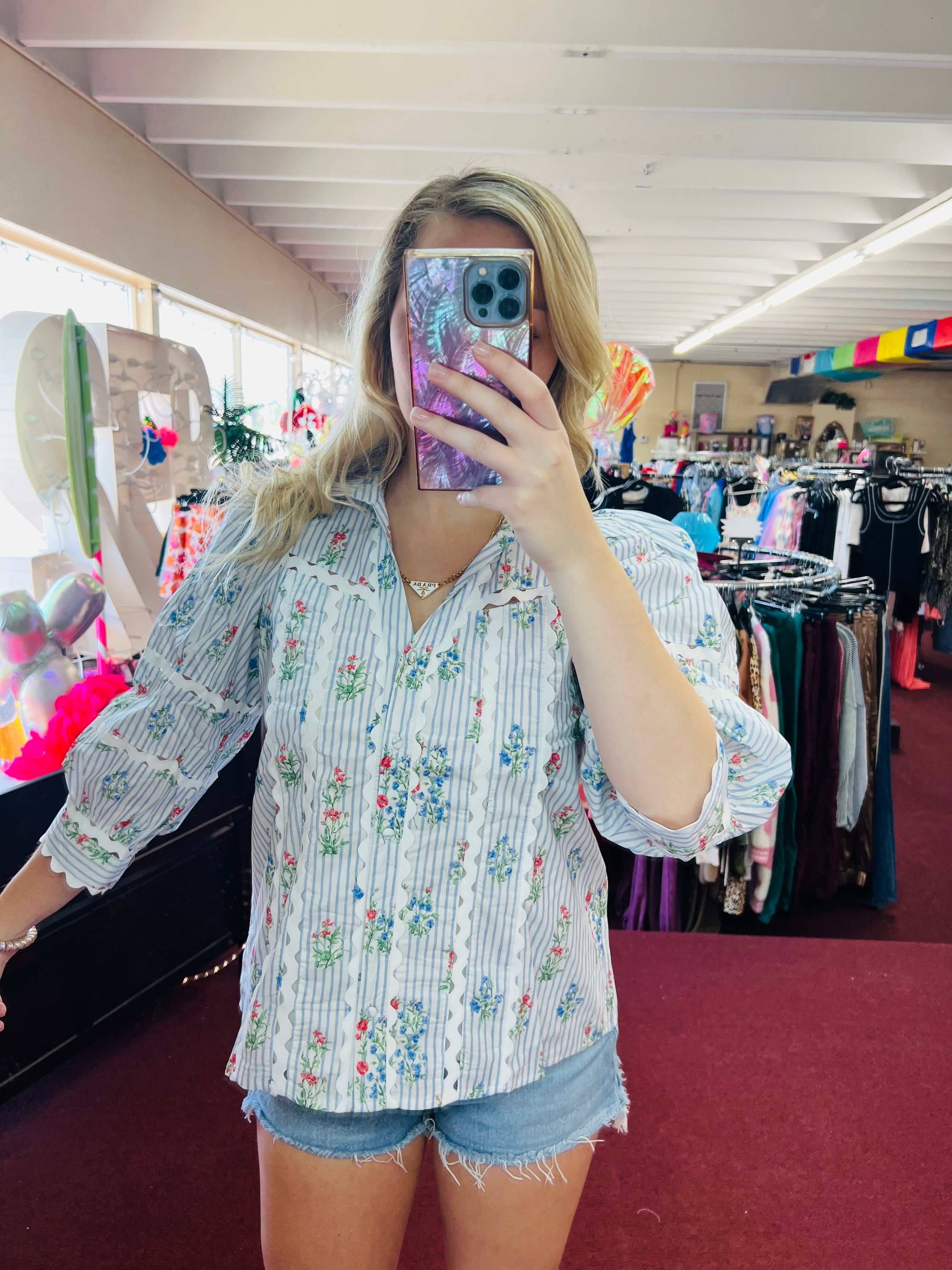Elizabeth Floral Top