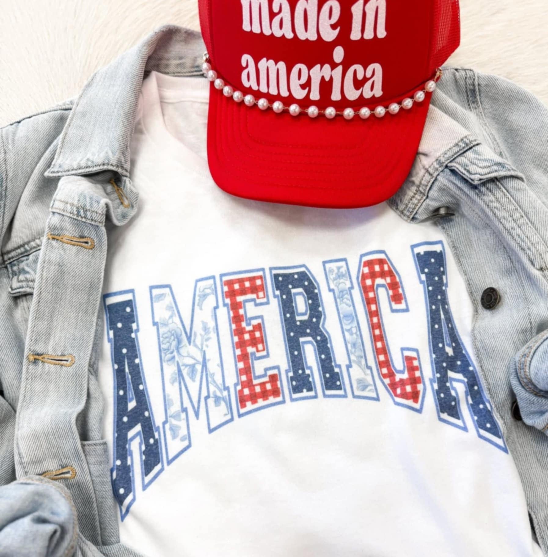 America Faux Applique