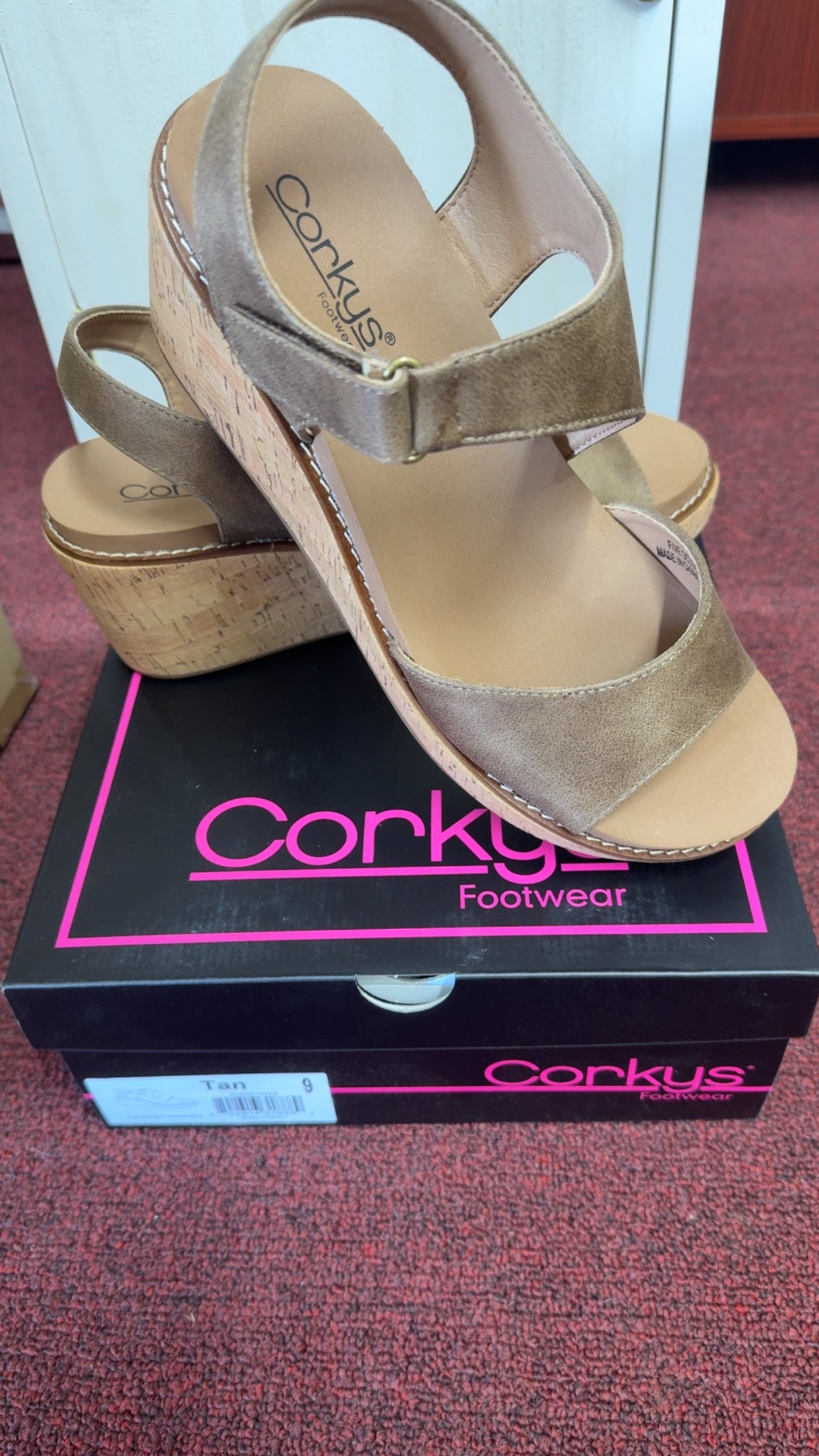Tan Five Clock Somewhere Wedge