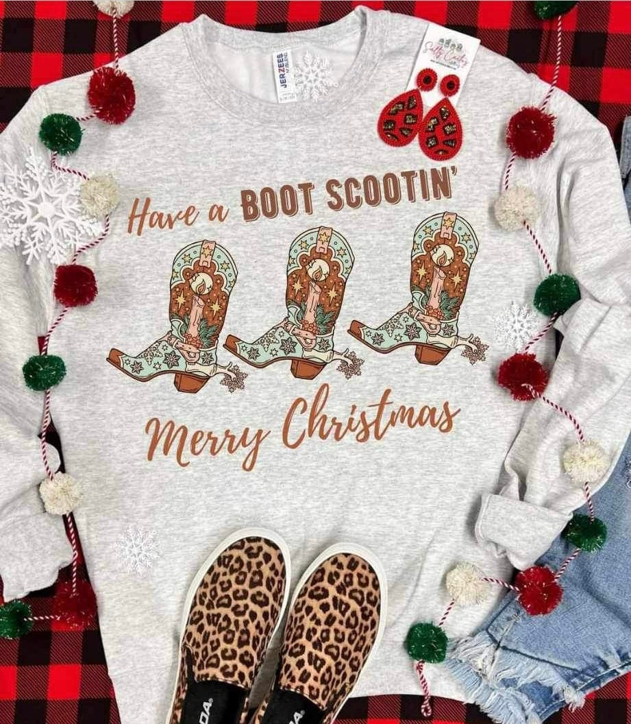 Boot Scootin Christmas Tee