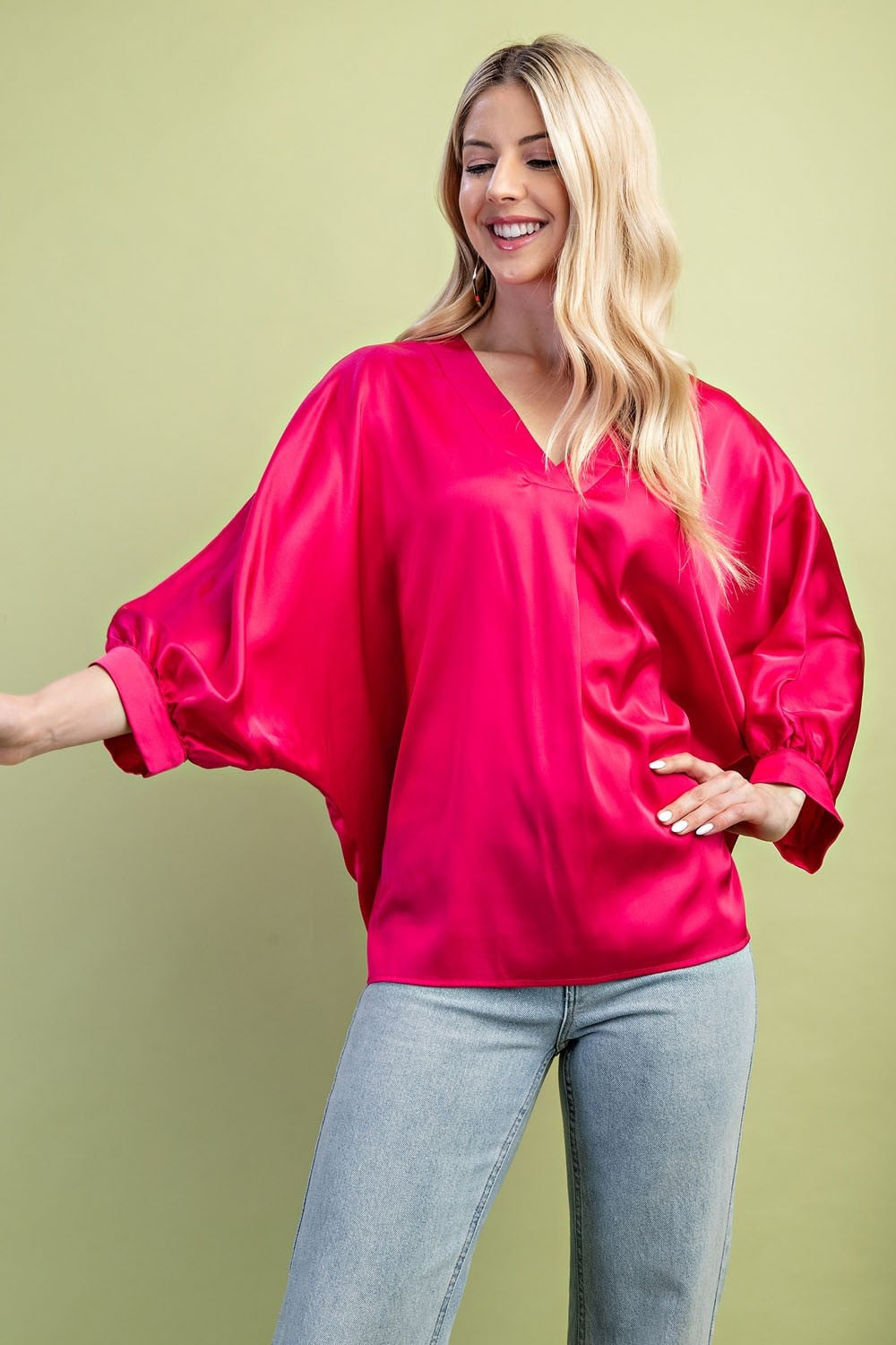 Satin Sass Top