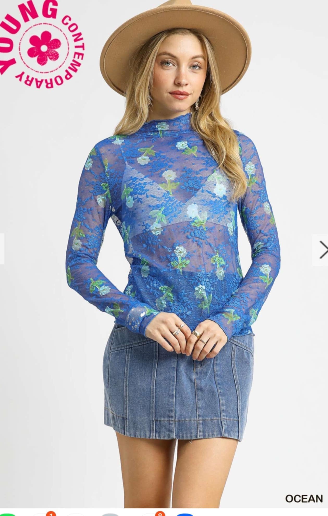 Poppin Mesh Top