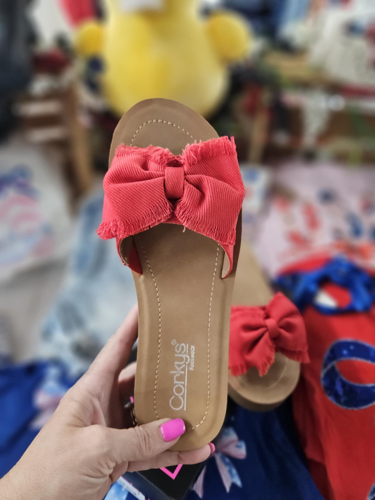 Red Spray Tan Sandal