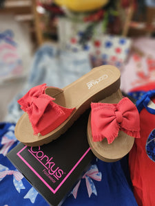 Red Spray Tan Sandal
