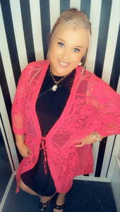 Plus Luxy Lace Kimono