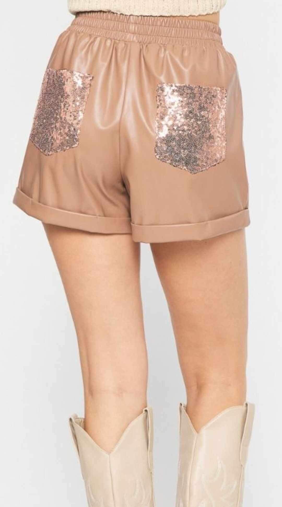 Sparkle Queen Faux Shorts
