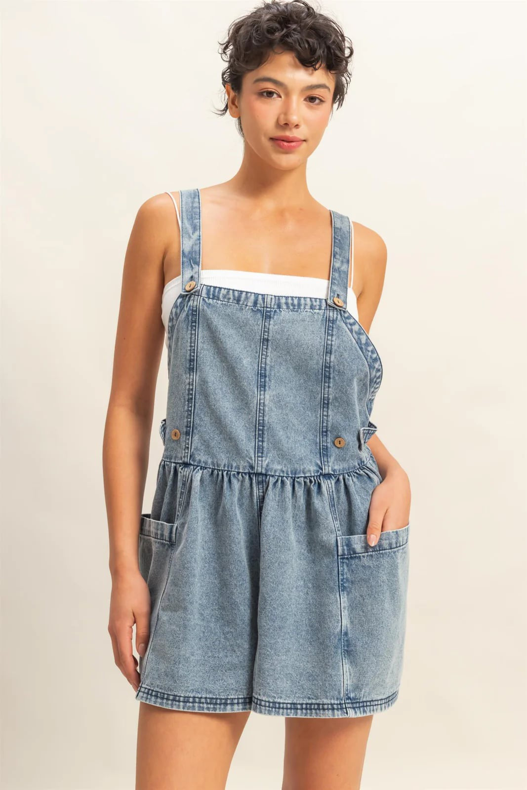 Lydia Denim Shortalls
