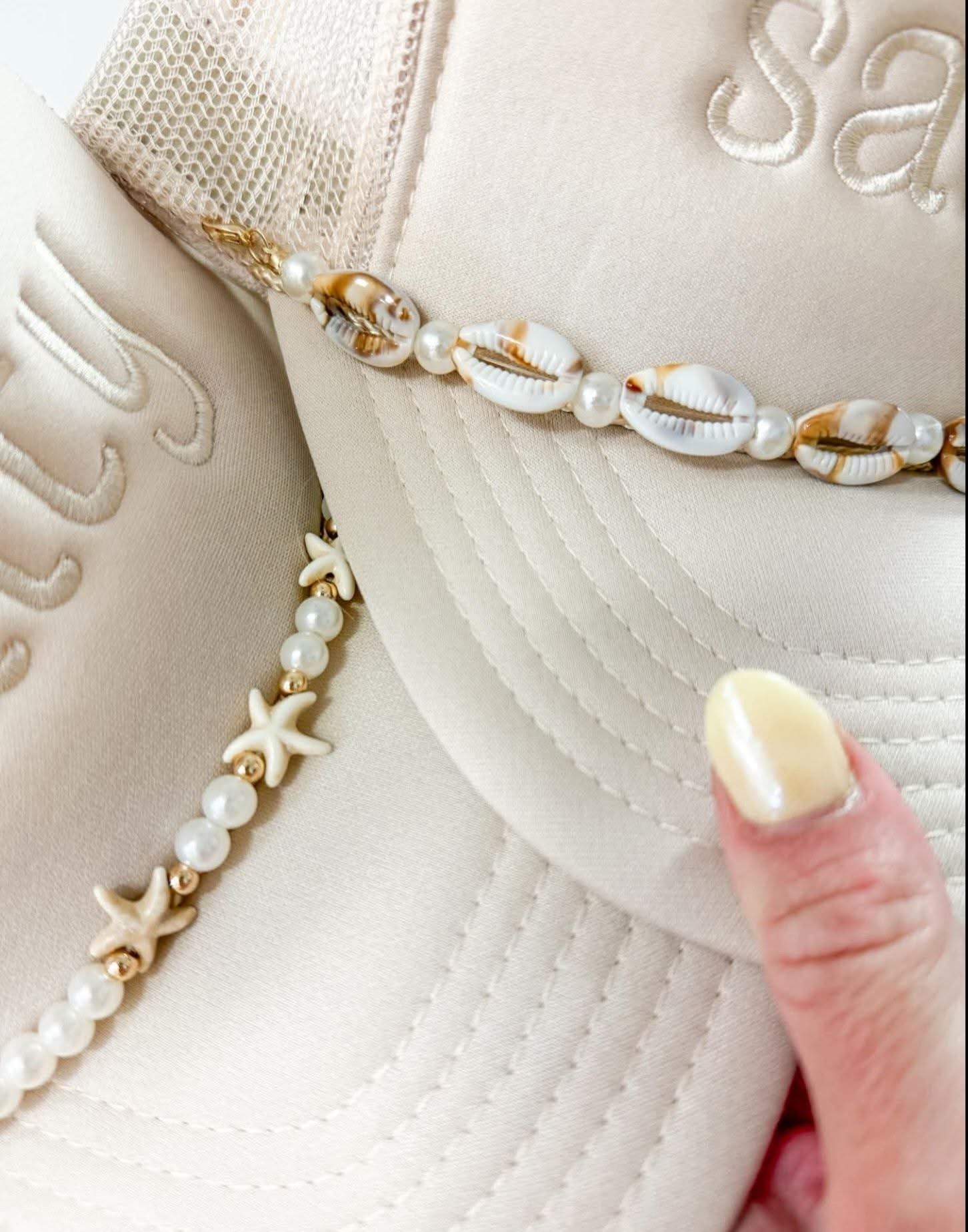 Cream Salty Trucker Hat