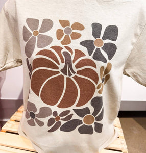 Retro Flower Pumpkin