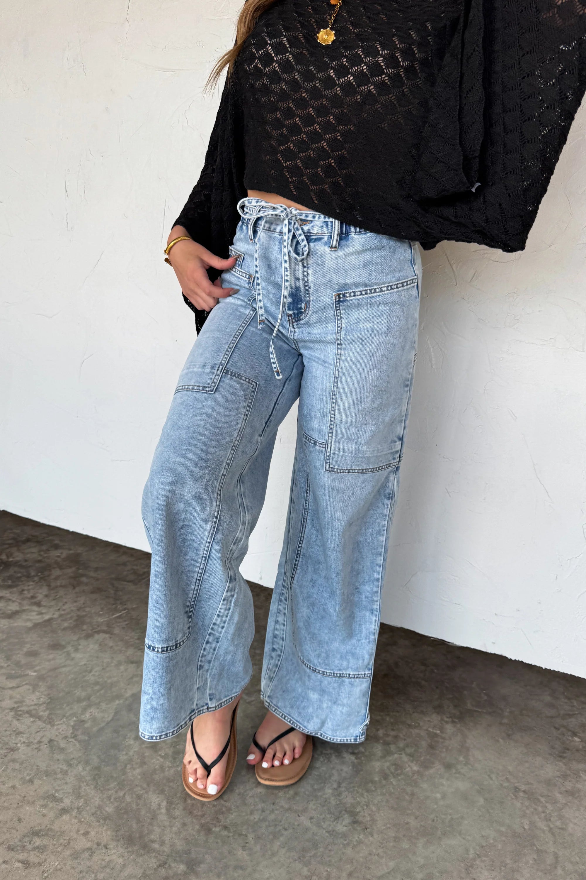 Jovie Tie Waist Jeans