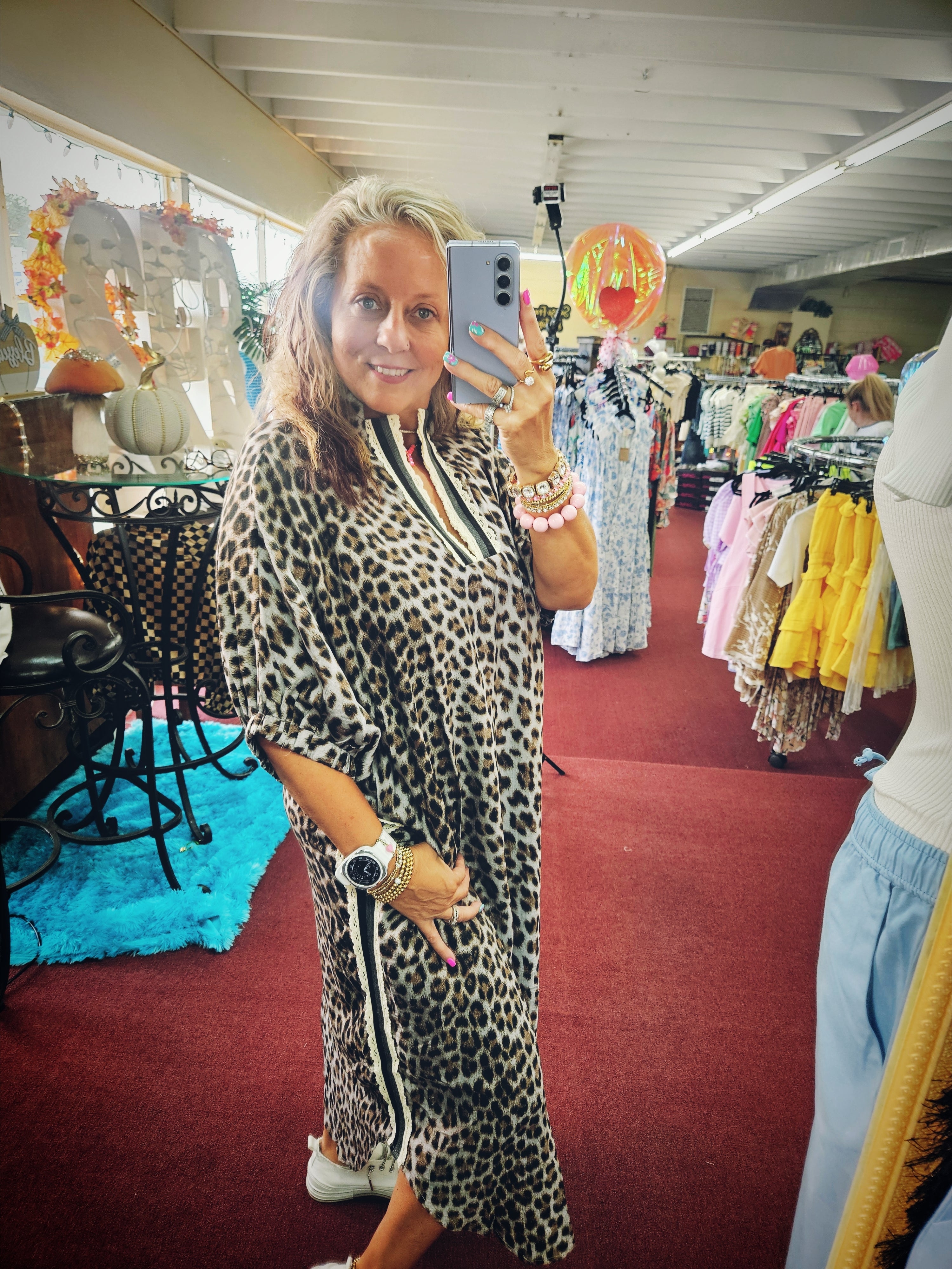 Plus Cheetah Poppin Dress