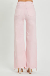 Plus Risen Light Pink HR Wide Jeans