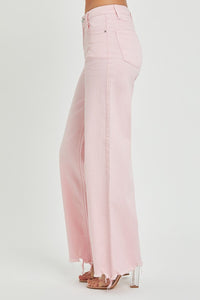 Plus Risen Light Pink HR Wide Jeans