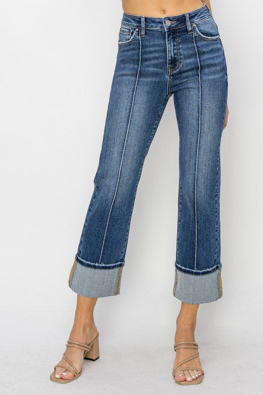 Risen HR Straight Cuff Jeans