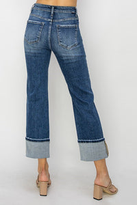 Plus Risen Dark HR Striaght Jeans