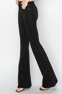 Risen HR Black Flare Jeans