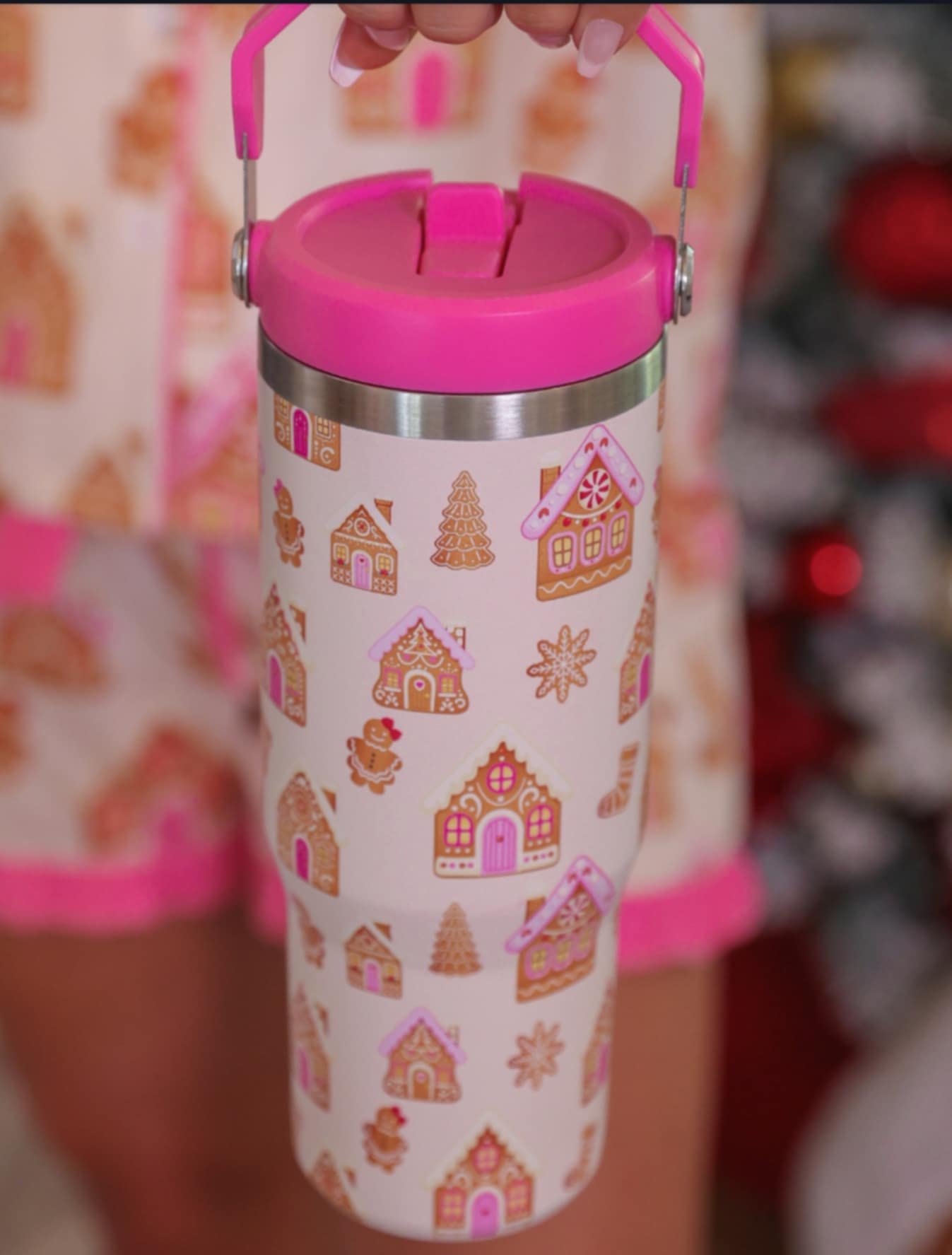 Gingerbread Wonderland Travel Tumbler One Size Fit