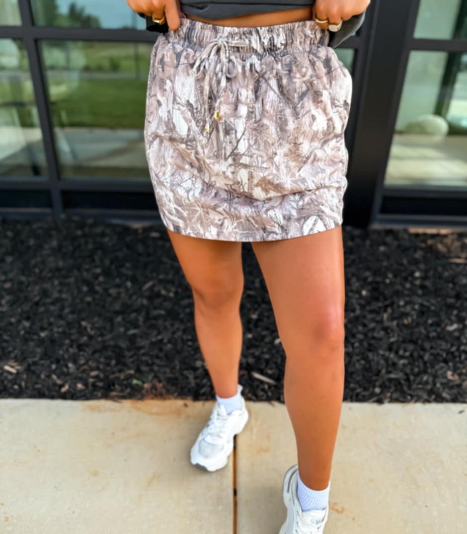 Dark Camo Active Skort
