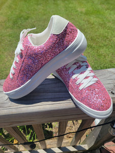 Barbie Pink Chunky Glitter Shoes