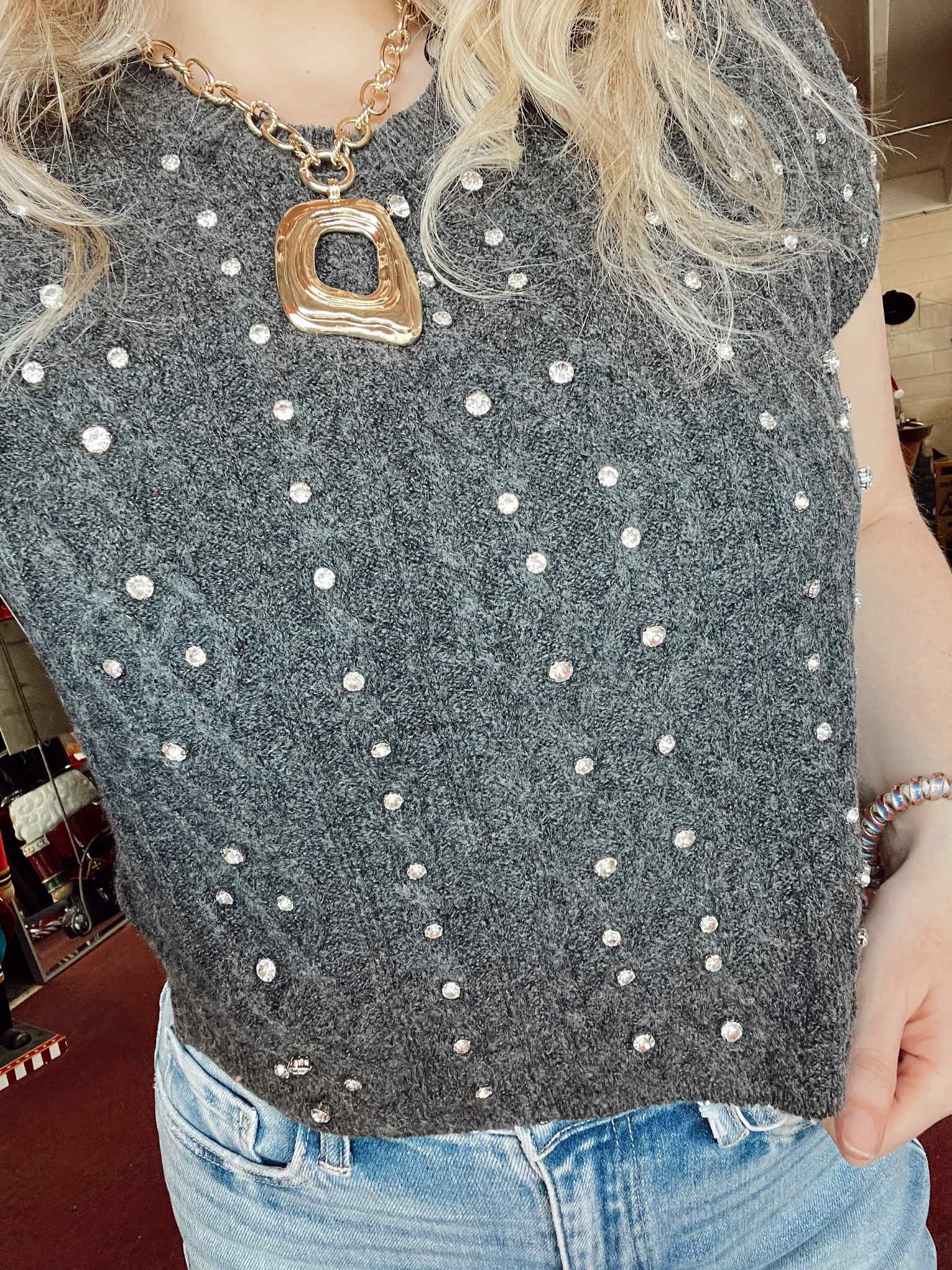 Blinged Out Top