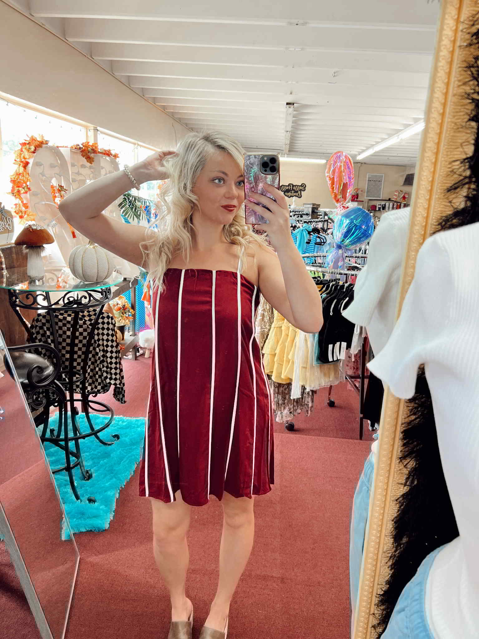 Burgundy Queen Dress