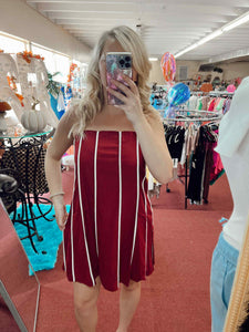 Burgundy Queen Dress
